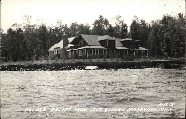Weber Resort (Webers Resort) - Old Postcard View